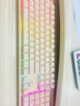 惠普（HP）K500Y真机械手感键盘 朋克蒸汽复古有线游戏专用吃鸡笔记本电脑电竞lol办公键盘 奶茶色彩光方帽 实拍图