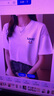 真维斯（JEANSWEST）t恤女长袖2025秋季正肩纯棉宽松上衣女小清新印花体恤时尚白色XL 实拍图