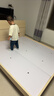 全友家居 床原木风现代简约主卧室双人大床1.8x2米家用高脚板式床家具 实拍图