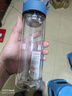 富光男女士双层玻璃杯 高硼硅玻璃304茶隔水杯子 带茶隔泡茶杯400ml 实拍图