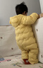 巴拉巴拉童装婴儿连体衣轻薄羽绒服宝宝衣服2025冬装抱衣爬服男童女童萌趣 黄色雪人-白鸭绒 90 cm-充绒量47g 实拍图