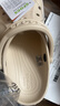 卡骆驰（CROCS）洞洞鞋贝雅卡骆班轻便耐磨一脚蹬休闲鞋|205089 冬日白/彩色-1LI 36 /37(220mm) 实拍图