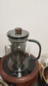 美斯尼 茶壶玻璃泡茶壶 加厚耐热玻璃泡茶器创意墨色玻璃功夫茶具 墨色壶 1000mL 实拍图