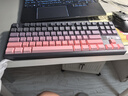 狼蛛（AULA）F87ProV2客制化无线机械键盘电竞游戏专用  蓝牙/2.4G/有线三模连接全键热插拔gasket结构办公键盘 F87ProV2超神版【流星轴】黑莓粉侧刻 实拍图