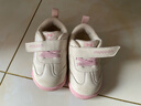牧童学步鞋春秋季童鞋男童机能软底婴儿面包鞋革面女宝宝鞋 樱花粉19 实拍图