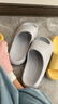 朴西新款EVA踩屎感厚底拖鞋女士居家室内情侣拖鞋男 灰色 40-41 实拍图