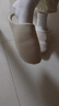利达妮日式棉拖鞋女秋冬透气室内布底居家木地板情侣拖鞋男 米白 40-41 实拍图