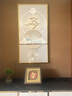 诗六艺家饰客厅装饰画北欧现代简约沙发背景墙挂画三联画大气轻奢壁画晶瓷画 福满家和（铝合金外框） 晶瓷画左右40*60+中间80*60亮面 实拍图