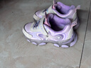 泰兰尼斯冬季儿童运动鞋男女童可控开关闪灯鞋加绒保暖棉鞋粉/紫27 实拍图