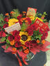 冉子花坊鲜花速递同城配送向日葵混搭抱抱桶玫瑰送女友爱人生日礼物真鲜花 热情似火 实拍图