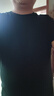 京东京造【已售300w件】短袖t恤男衣服秋季男士打底外穿 黑色 3XL 实拍图