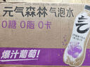 元气森林气泡水 0糖0脂0卡 无糖饮料480mL 汽水整箱 饮品 夏黑葡萄味 480mL*15瓶 实拍图