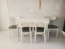 全友家居 现代简约风岩板餐桌椅组合大户型可伸缩功能家用吃饭桌子 实拍图