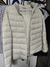 雪中飞男女立领秋羽绒百搭轻薄鸭绒立领修身轻盈隐藏式口袋 燕麦色|7185-女 XL 180/100A 实拍图