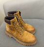 骆驼（CAMEL）【山丘】经典大黄靴反绒马丁靴户外工装靴 L23W076065 土黄 38 实拍图