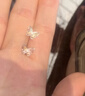 芯奢纯银999足银针蝴蝶耳钉女士耳骨钉高级耳环精致小巧养耳洞不过敏 一对+精美礼盒 实拍图