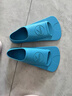 英发（YINGFA）脚蹼游泳训练短脚蹼浮潜自由泳儿童脚蹼脚掌成人潜水专业蛙鞋 淡蓝色 S（38-40码） 实拍图