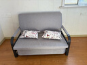 蓝皙【SF闪发】折叠沙发床两用 小户型客厅双人多功能沙发床可储物 宽1.2米长1.92米+5cm海绵2cm乳胶 不带储物款（默认浅灰） 实拍图