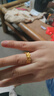 老庙黄金戒指足金古法十二花神戒指送妈妈送老婆女友节日礼物 定制款 迎春 约7g 晒单实拍图
