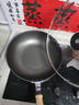 HOKURIKUALUMI日本制造原装进口炒锅北陆不粘锅无油烟平底炒菜锅燃气电磁炉通用 Deluxe尊享系列炒锅 30cm 实拍图