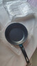 【亏本清仓】韩式麦饭石色不粘锅平底锅铁锅电磁炉不带盖 黑色小煎锅 16cm 实拍图
