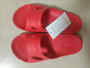 足间舞凉拖鞋男女春夏季情侣拖鞋 家居室内浴室防滑居家轻便一字型迷彩韩版时尚外穿拖鞋1912 红色 38 实拍图