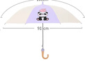 天堂 防紫外线晴雨伞直杆 安全加固儿童卡通晴雨两用伞 粉紫 实拍图
