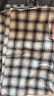 优衣库女装法兰绒松紧长裤/全棉薄款直筒格子休闲裤471550 470665 470665/01乳白色 3XL 实拍图