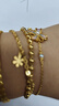 金至尊（3DG Jewellery）黄金手链花期INS风叠戴双层链999足金送女友老婆生日礼物计价 金重9.78克（配珠宝礼盒） 实拍图