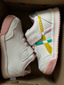 泰兰尼斯秋季学步鞋男宝宝鞋子女童婴儿鞋透气软底机能鞋白/粉（超纤）25 实拍图