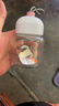 小狗头迷你玻璃杯便携可爱水杯咖啡牛奶小杯子胖胖杯女 白色 300ml 1只 小狗头提绳胖胖杯 实拍图