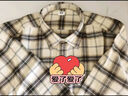 优衣库男女装法兰绒格子衬衫长袖衬衣薄外套481225 480770 481225/30浅米色 L 实拍图