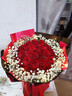 幽客玉品鲜花速递红玫瑰花束表白送女友老婆生日礼物全国同城配送 33朵红玫瑰花束—女王款 实拍图