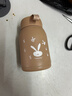 【京东物流送货上门】萌萌兔卡通水杯女牛奶玻璃杯创意便携杯子 咖色萌萌兔 330ml 1只 实拍图