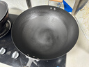 苏泊尔（SUPOR）炒锅有钛铁不粘无涂层炒菜锅精铁锤纹老式厨房铁锅燃气电磁炉通用 适合3-6人【免开锅】 34cm 实拍图