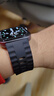 iboann适用华为FIT4表带watchfit4Pro同款立体波浪纹硅胶通用FIT3手表腕带男女生个性防水配件 韵律黑 实拍图