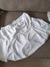 川崎（KAWASAKI）羽毛球服 运动短裙女防走光半身裙 SK-K2781 白色 2XL  实拍图