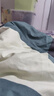 艾薇被套双人磨毛被套温馨居家被罩单件220*240cm 灰大格 实拍图
