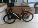 金武端自行车成人山地车公路赛车单车骑行变速超轻越野中学生初中青少年 顶配版-辐条轮-黑白色 26寸21速 实拍图
