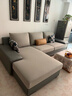全友家居 客厅布艺沙发现代简约北欧家用L型沙发贵妃位科技布沙发家具 实拍图