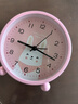 码仕 闹钟卡通儿童创意小闹钟可爱夜光学生床头钟懒人电子钟 粉色萌兔开学季 实拍图