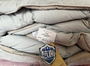 富安娜90%鸭绒羽绒被芯 单人宿舍四季被子春秋被 500g填充1.2米床蓝灰 实拍图