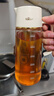 小熊（Bear）油壶 调料瓶抗菌玻璃油瓶酱油瓶600ml 自动开合不挂油CX-W0058 实拍图