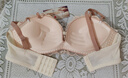 曼可娇内衣女小胸罩聚拢调整型bra少女日系收副乳上托无钢圈文胸套装 粉桃 M 34/75(AB通杯厚约2.5CM) 实拍图