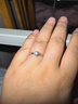 中国黄金六爪镶嵌钻石戒指女足银求婚钻戒新年圣诞节礼物女友老婆生日日 皇冠六爪-钻石戒指【京速达】 实拍图