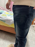 九牧王【宽松直筒】合体牛仔裤男 25秋冬商务休闲磨毛厚款舒适水洗长裤 蓝色合体版 TP5E-51513 34 .5码=腰围2.64尺88厘米 实拍图