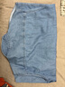 优衣库男女装牛仔宽松衬衫/水洗产品长袖衬衣478115 480761 478115/65宝蓝色 XL 实拍图