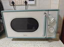 美的（Midea）小滋味微波炉家用小型 复古旋钮薄荷曼波风 一级能效平板变频轻音预制菜加热M1G1 实拍图