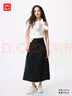 优衣库罗纹针织喇叭裙女装478325 01 乳白色 L /160/72A 实拍图