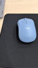 罗技（Logitech）M221 轻音鼠标 无线鼠标 办公鼠标 对称鼠标 带无线微型接收器 雾霭蓝 实拍图